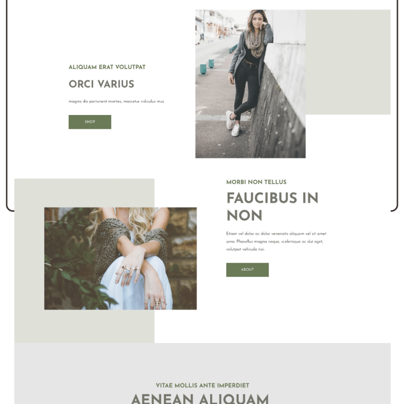 Olive Squarespace Template